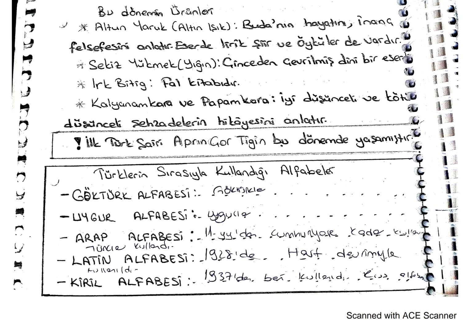 > >
İSLAMİYET ÖNCESI TÜRK EDEBİYATI
(?
(3-
11. YÜZYIL)
↳ Türklerin İslam dinine girmeden önce meydana getir-
dikleri edebiyattır. Bu edebiya