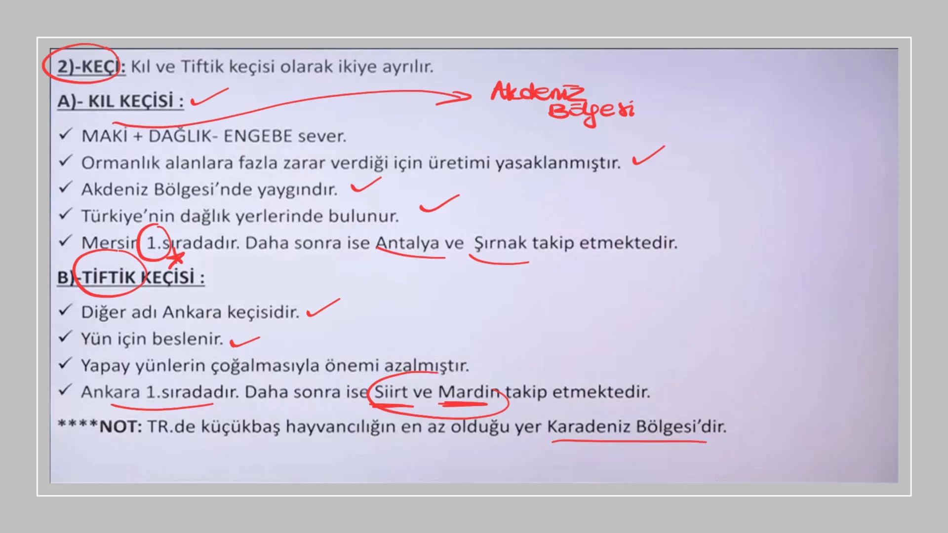 TÜRKİYE'DE HAYVANCILIK TÜRKİYE'DE HAYVANCILIK
gelismemis
-nicel
zayıf
irī
nitel sorun
kaute
NOT 1: Türkiye hayvan sayısı bakımından Avrupa'd