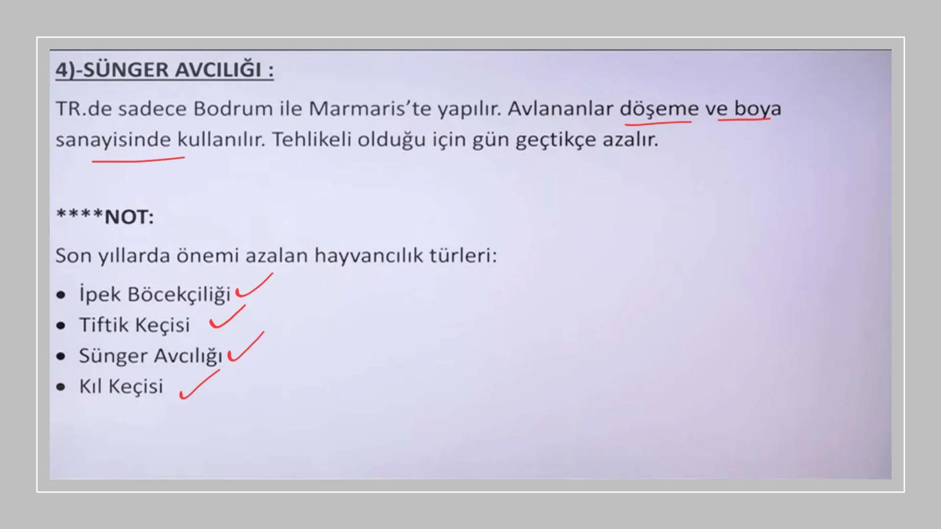 TÜRKİYE'DE HAYVANCILIK TÜRKİYE'DE HAYVANCILIK
gelismemis
-nicel
zayıf
irī
nitel sorun
kaute
NOT 1: Türkiye hayvan sayısı bakımından Avrupa'd