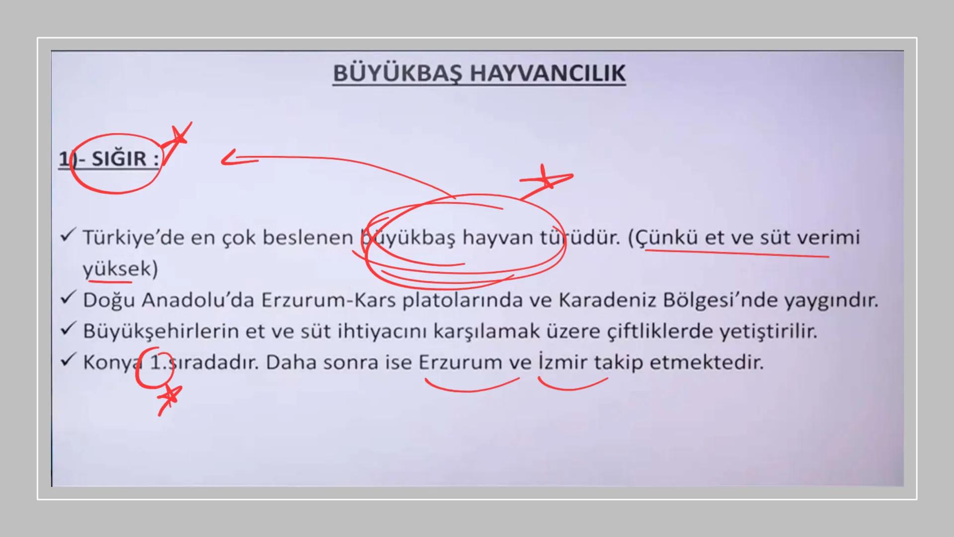 TÜRKİYE'DE HAYVANCILIK TÜRKİYE'DE HAYVANCILIK
gelismemis
-nicel
zayıf
irī
nitel sorun
kaute
NOT 1: Türkiye hayvan sayısı bakımından Avrupa'd