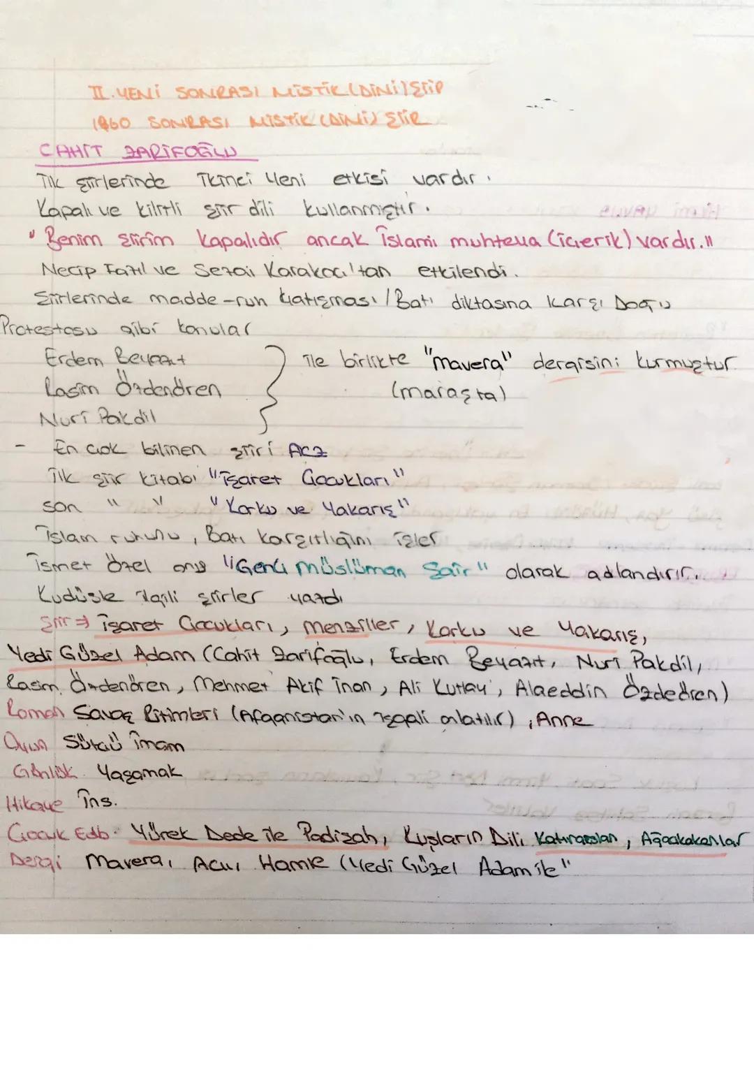 ม
II. MENI SONRASI MISTIK(DINIEP
1960 SONRASI MISTIK (DiNi Elie
CAHIT BARIFOGL
Tik sirlerinde
Tkinci Yeni
etkisi vardır.
Kapalı ve kilitli ş