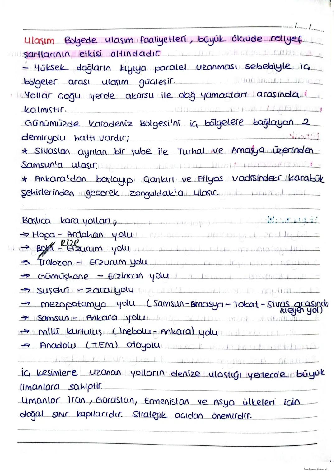 Karadeniz Coğrafyası
Toprak örtüsü
/...../.......
★ Karadeniz bölgesi, nemli bir iklimin etkisinde olduğun-
alan kesimlerde yıkanma yok (dek