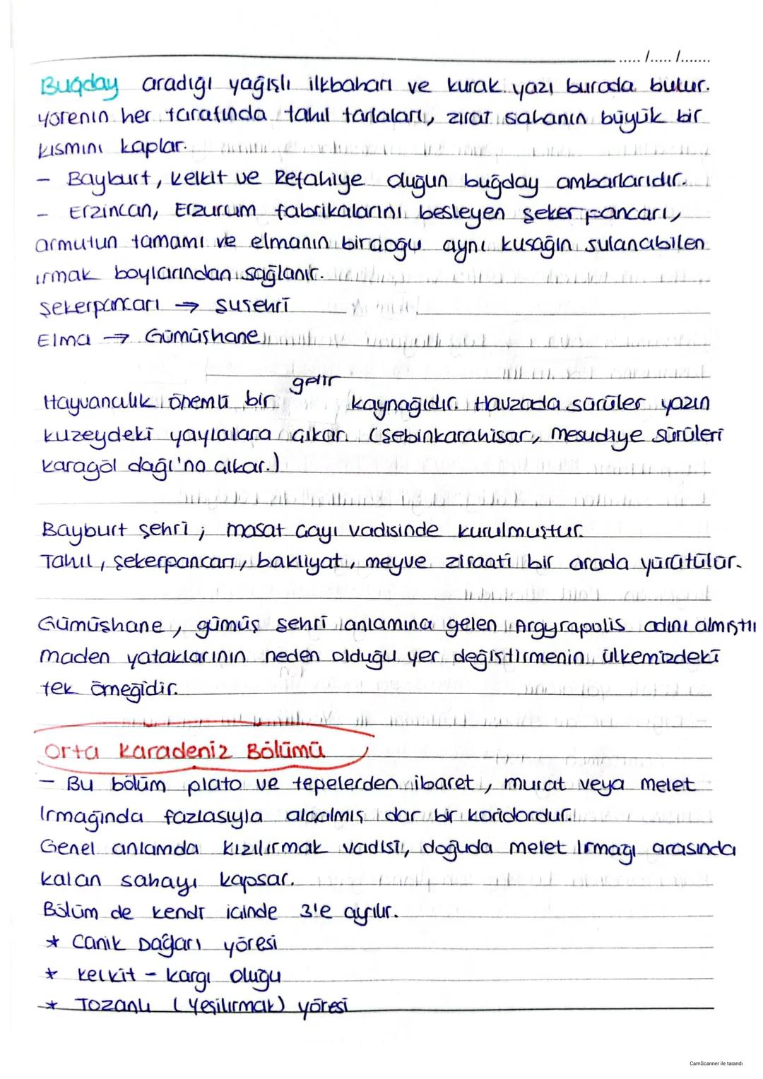 Karadeniz Coğrafyası
Toprak örtüsü
/...../.......
★ Karadeniz bölgesi, nemli bir iklimin etkisinde olduğun-
alan kesimlerde yıkanma yok (dek