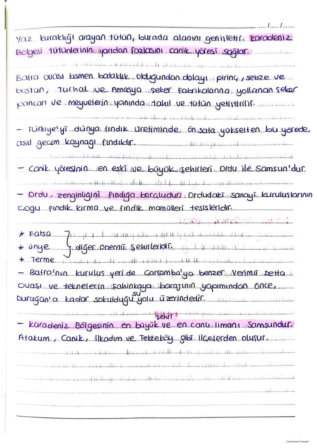 Karadeniz Coğrafyası
Toprak örtüsü
/...../.......
★ Karadeniz bölgesi, nemli bir iklimin etkisinde olduğun-
alan kesimlerde yıkanma yok (dek