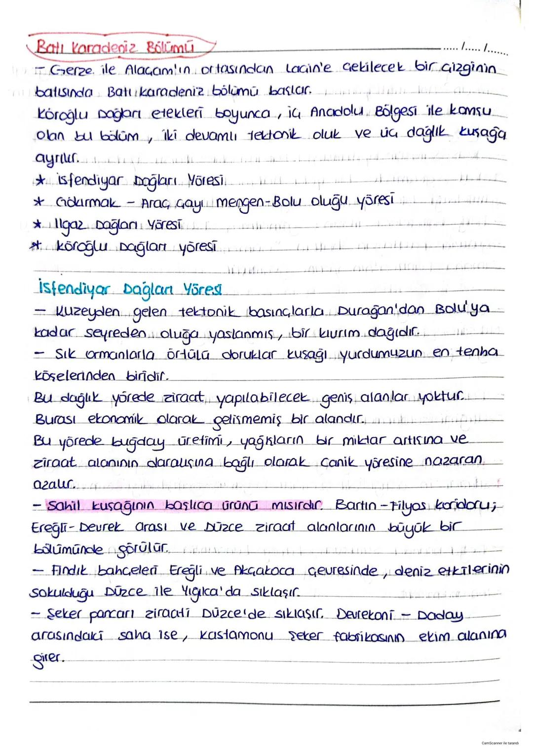 Karadeniz Coğrafyası
Toprak örtüsü
/...../.......
★ Karadeniz bölgesi, nemli bir iklimin etkisinde olduğun-
alan kesimlerde yıkanma yok (dek