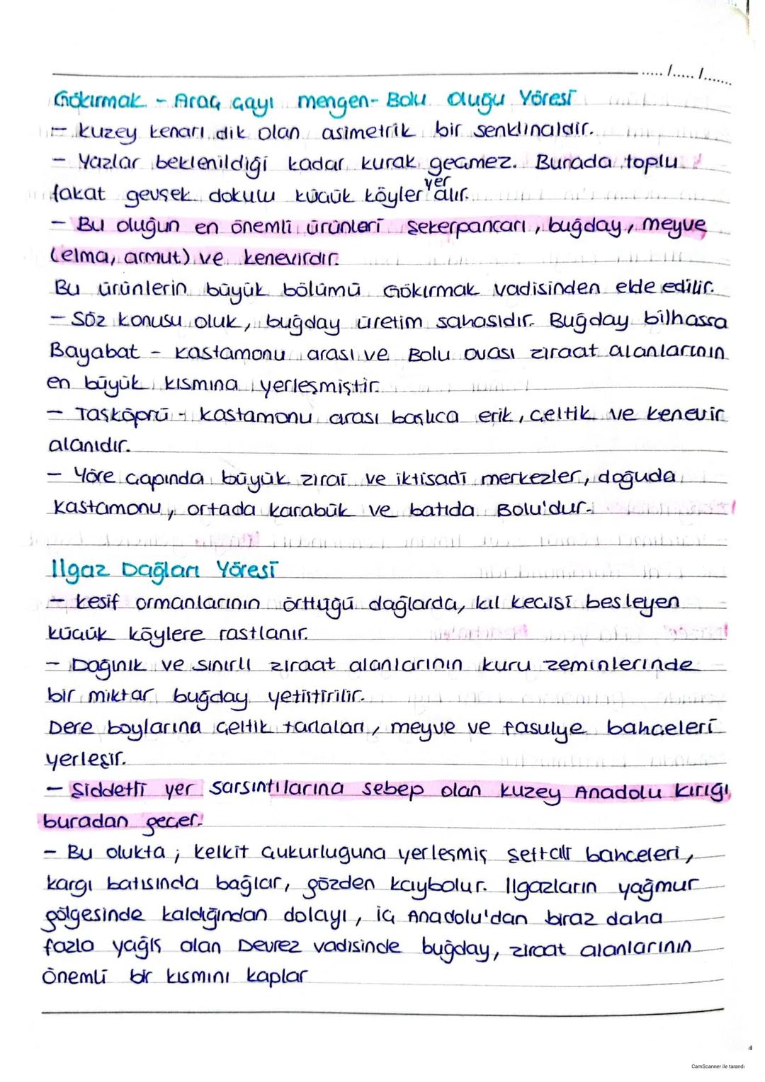 Karadeniz Coğrafyası
Toprak örtüsü
/...../.......
★ Karadeniz bölgesi, nemli bir iklimin etkisinde olduğun-
alan kesimlerde yıkanma yok (dek