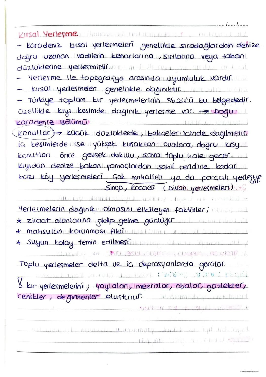 Karadeniz Coğrafyası
Toprak örtüsü
/...../.......
★ Karadeniz bölgesi, nemli bir iklimin etkisinde olduğun-
alan kesimlerde yıkanma yok (dek