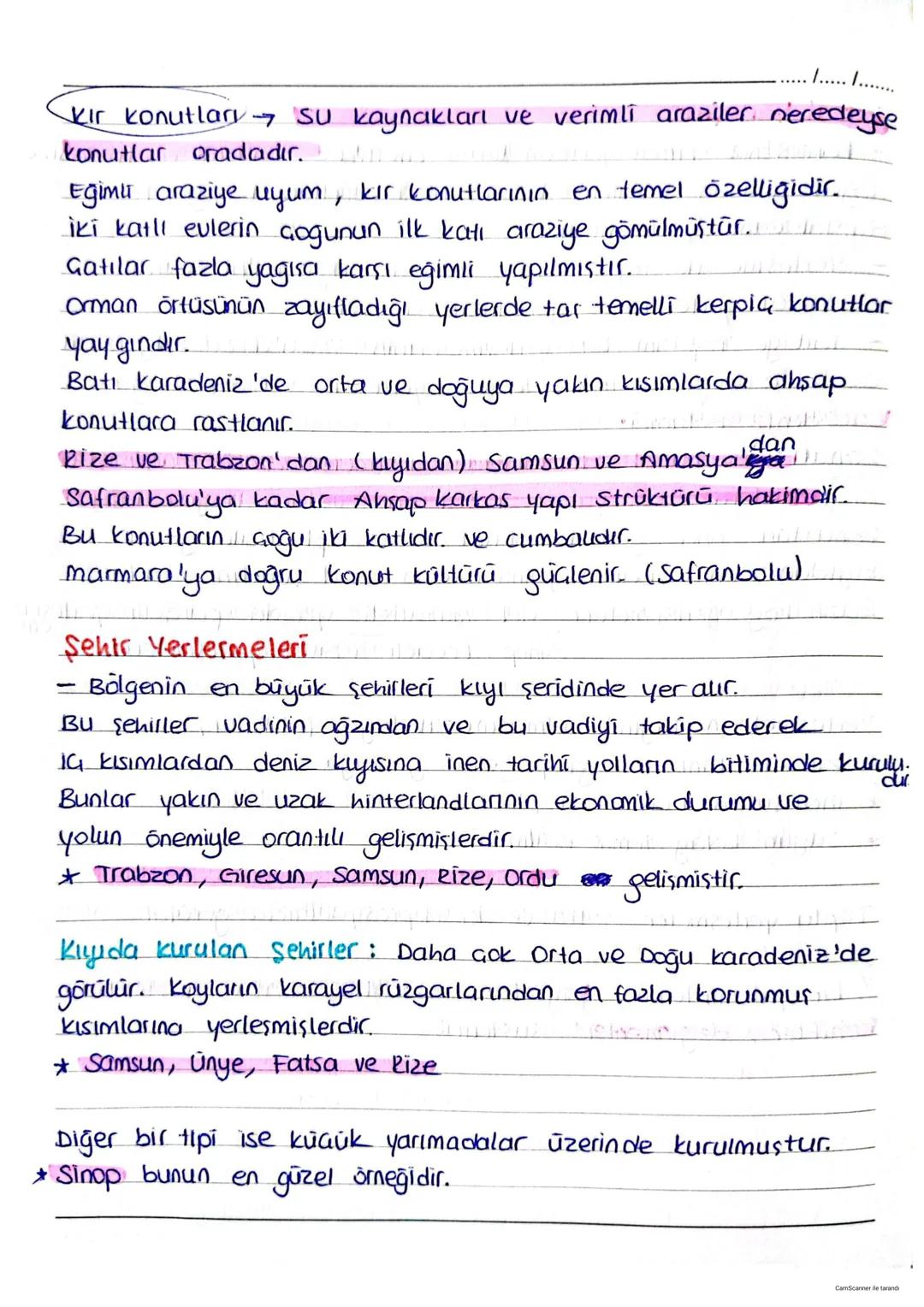 Karadeniz Coğrafyası
Toprak örtüsü
/...../.......
★ Karadeniz bölgesi, nemli bir iklimin etkisinde olduğun-
alan kesimlerde yıkanma yok (dek