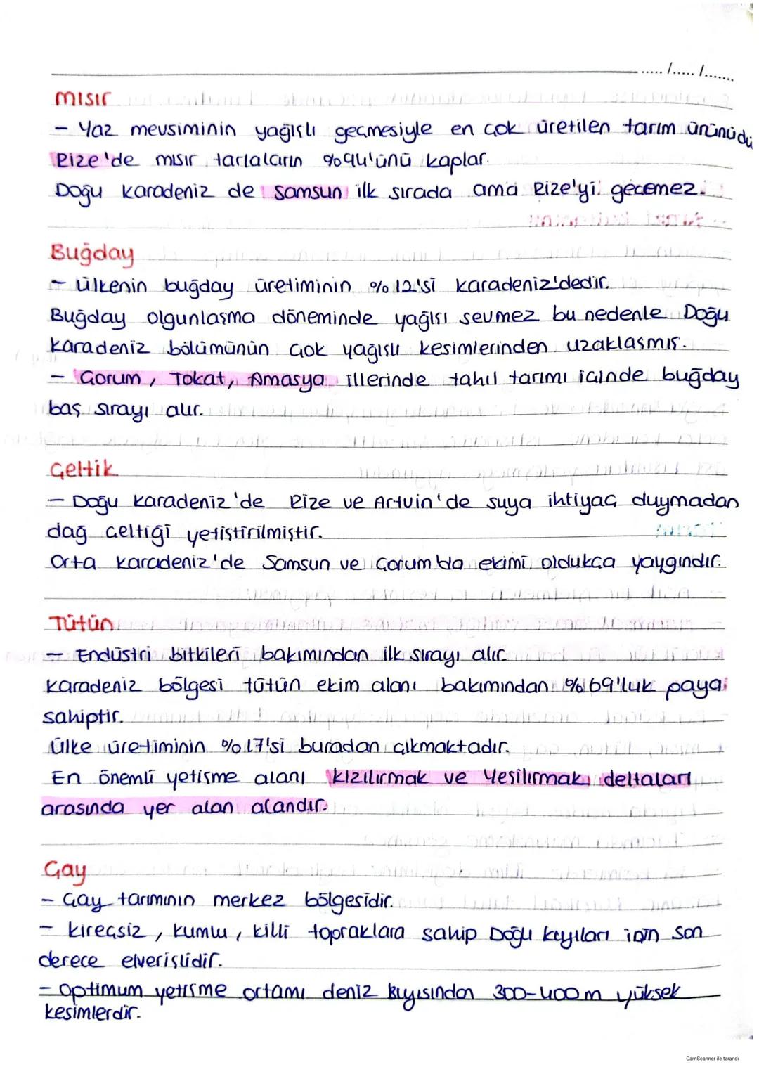 Karadeniz Coğrafyası
Toprak örtüsü
/...../.......
★ Karadeniz bölgesi, nemli bir iklimin etkisinde olduğun-
alan kesimlerde yıkanma yok (dek