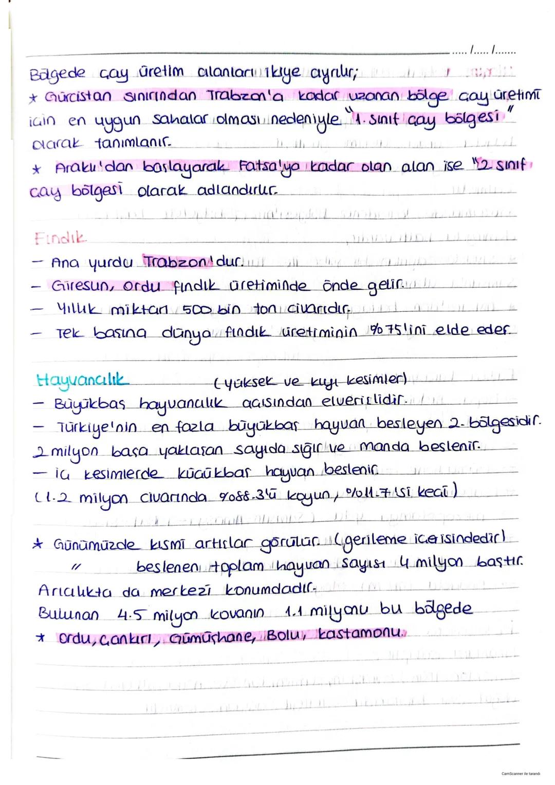 Karadeniz Coğrafyası
Toprak örtüsü
/...../.......
★ Karadeniz bölgesi, nemli bir iklimin etkisinde olduğun-
alan kesimlerde yıkanma yok (dek