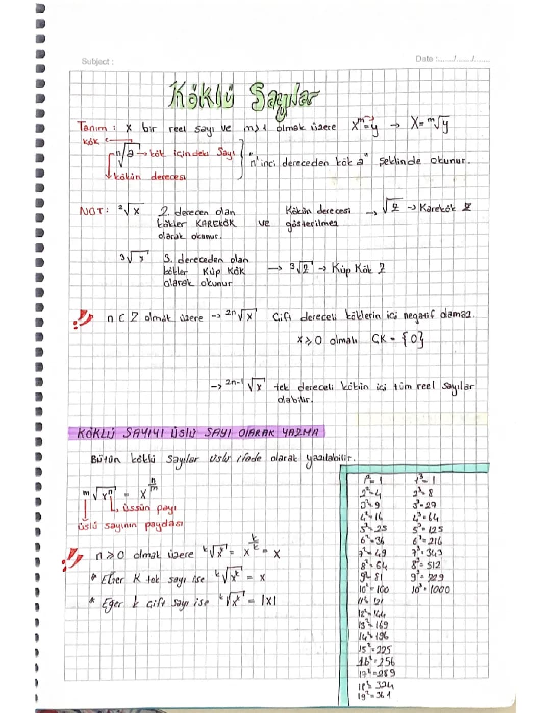Tyt matematik köklü sayılar