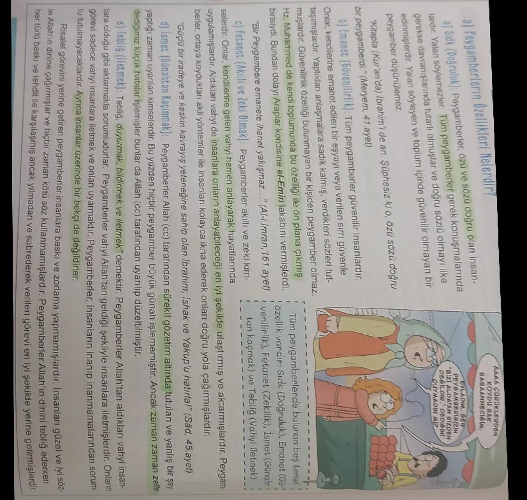 DİN KÜLTÜRÜ 2.KONU /PEYGAMBER VE İLAHİ KİTAP