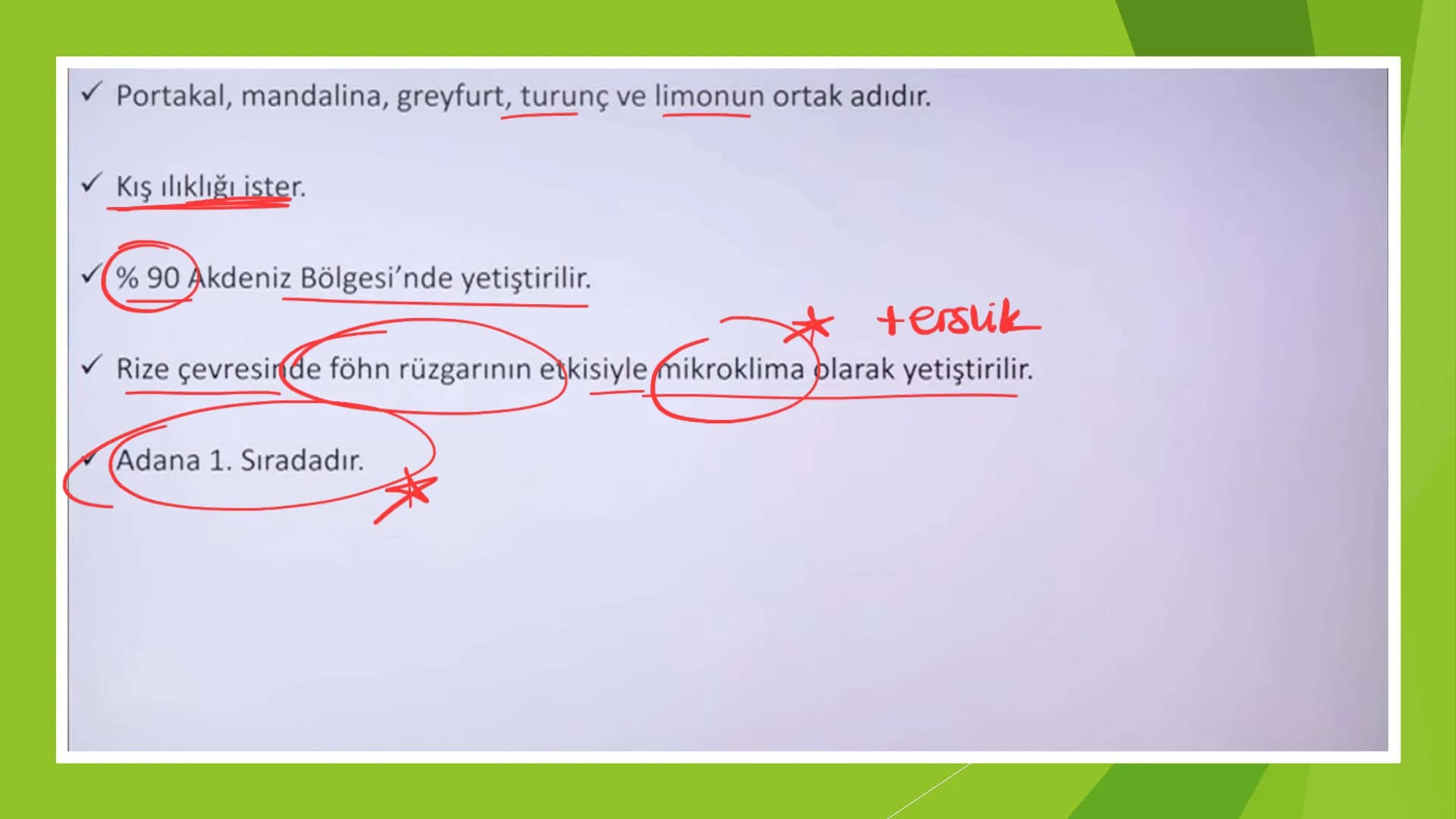 TÜRKİYE'DE TARIM Tarım Tipleri
▸ Ekstansif Tarım
eski tarım
geleneksel, kaba, eski tarım
İklim koşullarına bağlıdır ve verim düşüktür
Genell