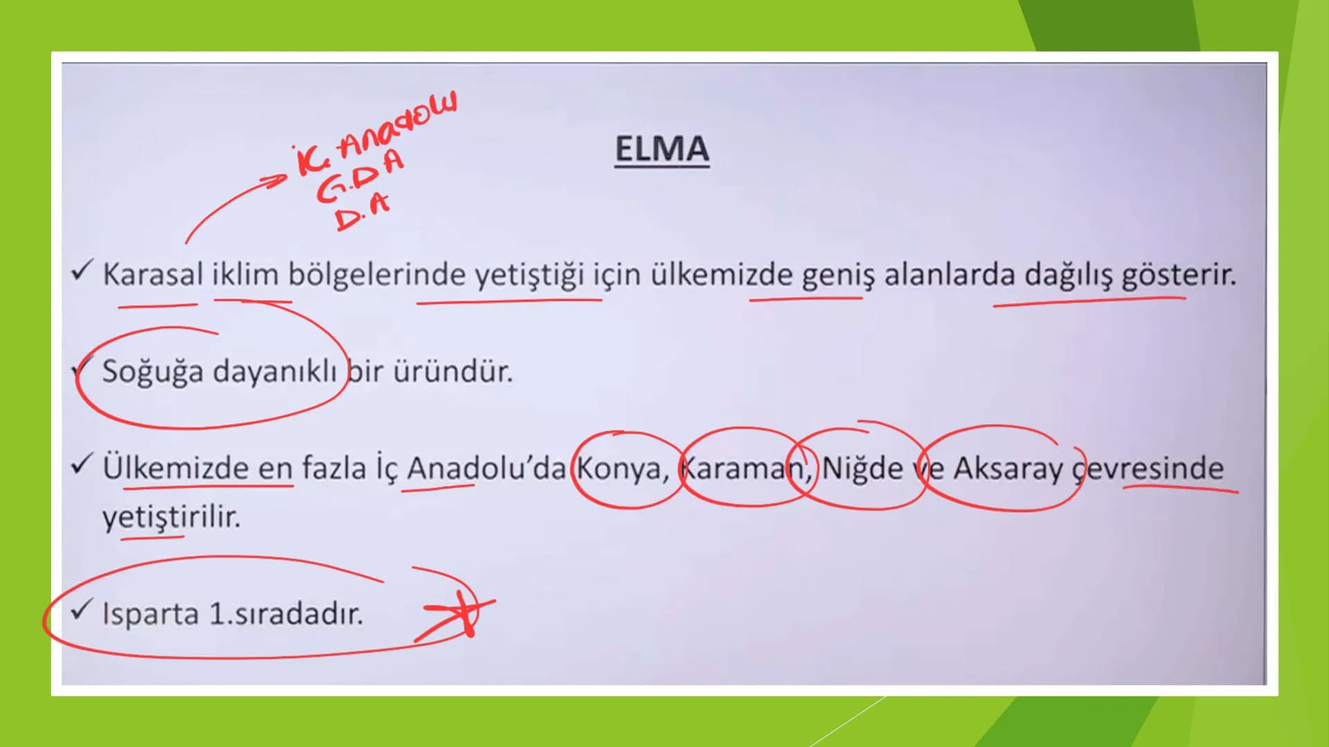 TÜRKİYE'DE TARIM Tarım Tipleri
▸ Ekstansif Tarım
eski tarım
geleneksel, kaba, eski tarım
İklim koşullarına bağlıdır ve verim düşüktür
Genell