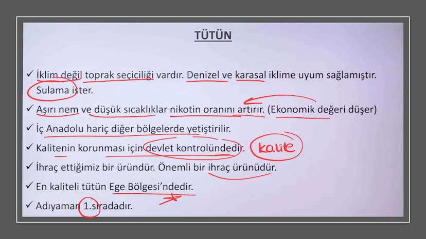 TÜRKİYE'DE TARIM Tarım Tipleri
▸ Ekstansif Tarım
eski tarım
geleneksel, kaba, eski tarım
İklim koşullarına bağlıdır ve verim düşüktür
Genell