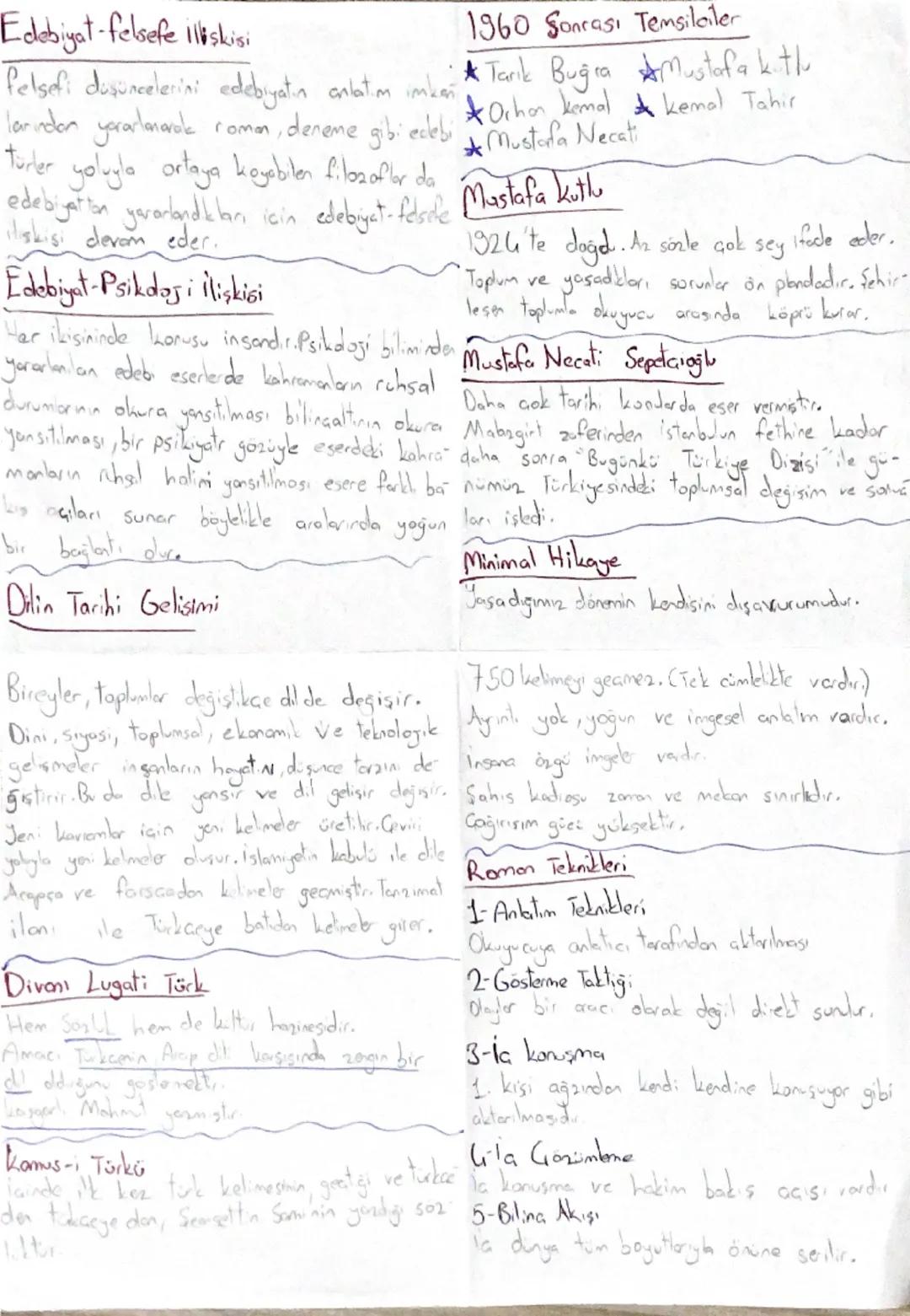 Edebiyat-felsefe ilişkisi
1960 Sonrası Temsilciler
felsefi dusuncelerini edebiyatın anlatım imkan Tarik Buğra Mustofa kith
larından yararlan
