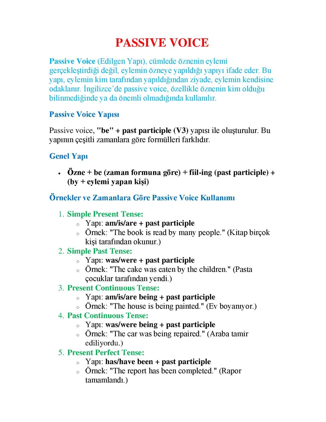 Pasif Ses Nedir ve Nasıl Kullanılır?