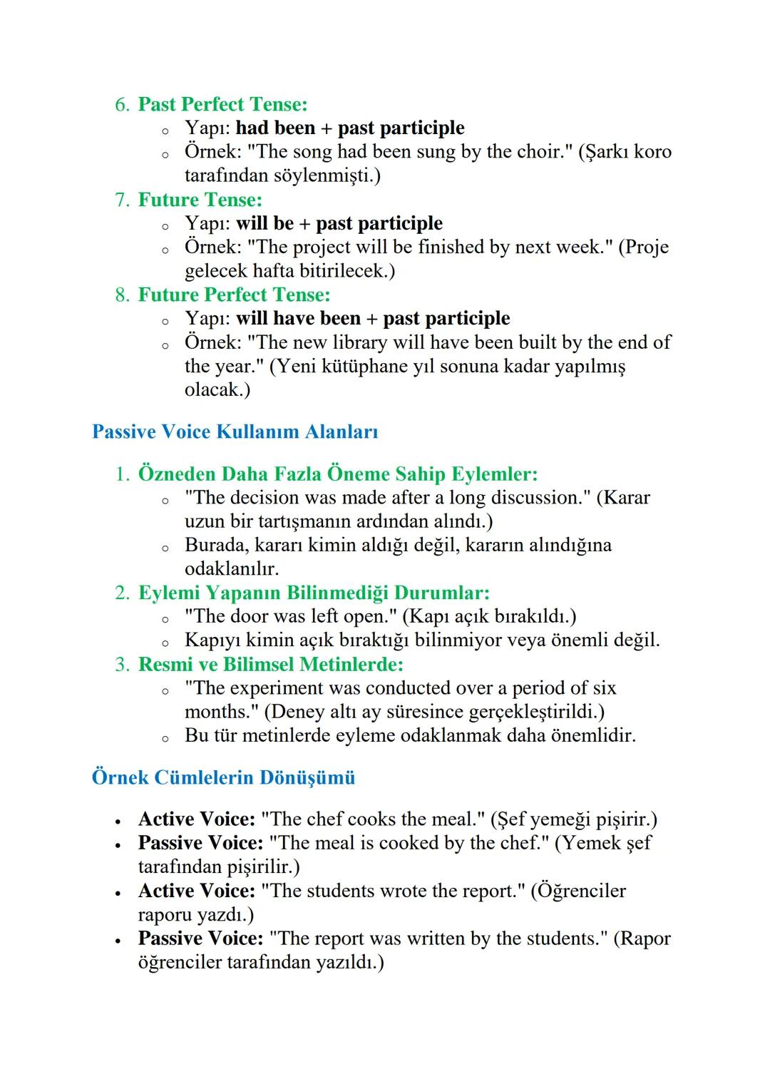 PASSIVE VOICE
Passive Voice (Edilgen Yapı), cümlede öznenin eylemi
gerçekleştirdiği değil, eylemin özneye yapıldığı yapıyı ifade eder. Bu
ya