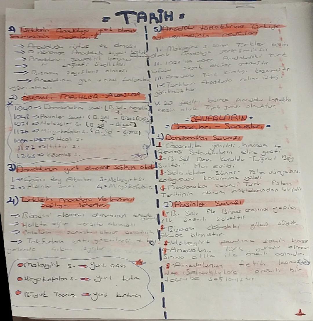 10. Sınıf Tarih: Teşkilatlara Kadar Anlatım