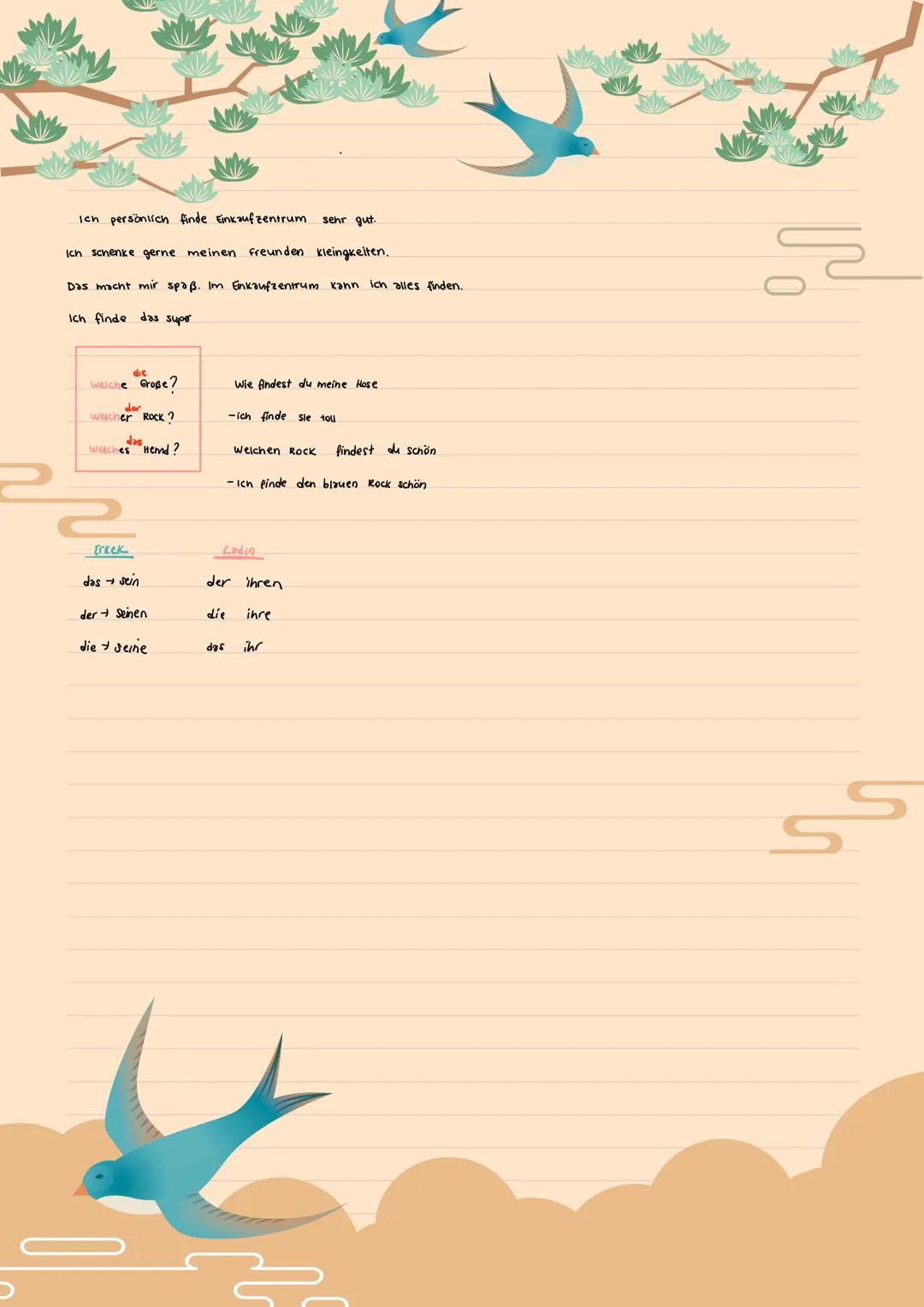 #ALMANCA
das Einkaufzentrum allsveriş merkezi
der Verkaufer
die verkauferin
Satici
das Geschäft → dukkǝn
der kunde
→ müsteri
die Kundin must