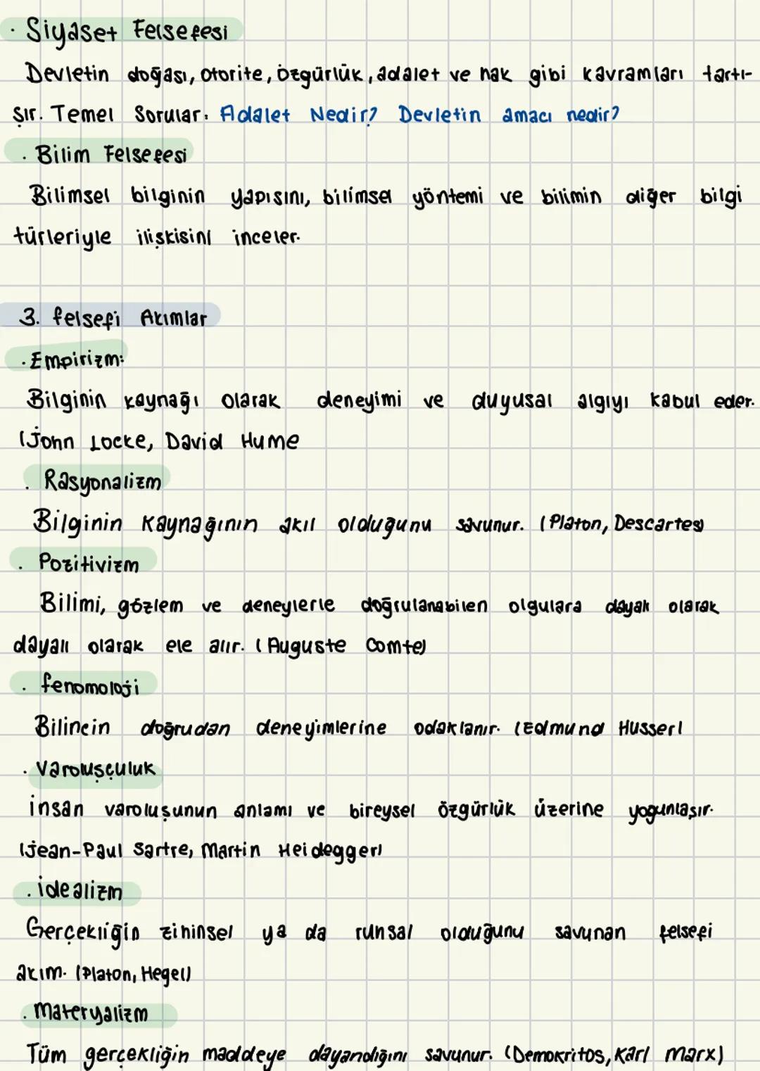 tyt felsefer
1. felsefenin Tanımı ve Amacı
felsefe: Evreni, insanı, bilgiyi, ahlaki değerleri ve varoluṣu sorgulayan, bu
Konular hakkında si