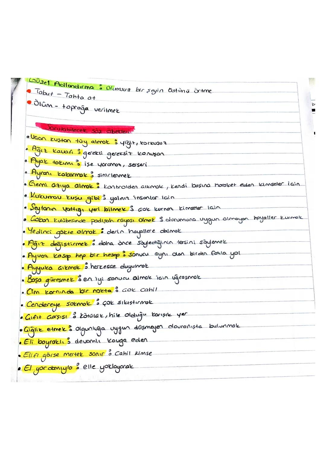 Gercek Anton Akla ilk gelen onion.
• Basında bir ağrı olduğunu söyledi.
.
Yon Anlam :
Gerçek anlamdan tomomen uzaklaşmor.
bir sey ifade eder