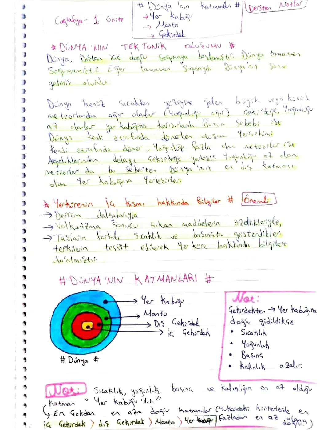 Dünya'nın tektonik oluşumu