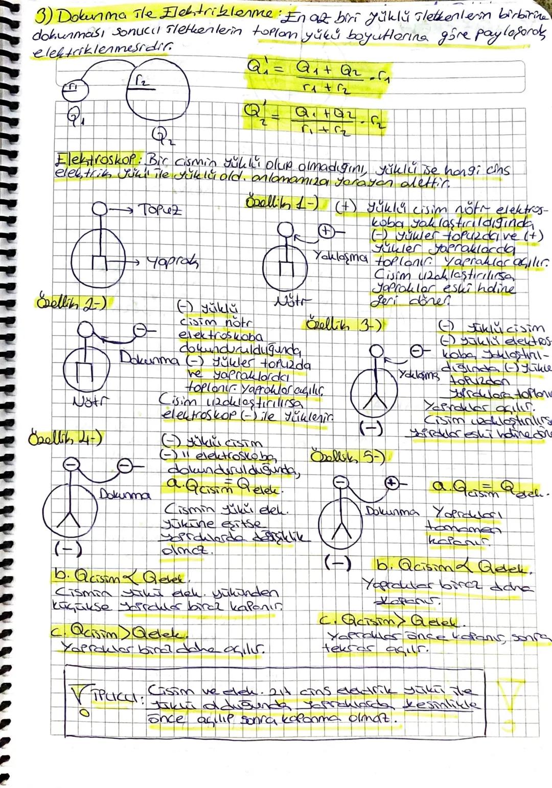 ELEKTRIK =
ELEKTROSTATIK •
ELEKTRİKLENME CESITLERI :
1) Surtinme The Elektriklenme: Yalıtkan Thi cismin birbirlerine
sürtünmesi sonucu cisim