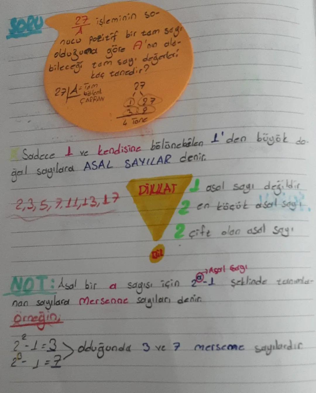 ~MATEMATIK~
Çarpanlar ve
Bir doğğal sayıyı
ları (böleneri) dir.
18'in Bölenleri;
1,2,3,6,9,18
hatlar,
tam
bölen sayılar o sayının çarpan-
DI