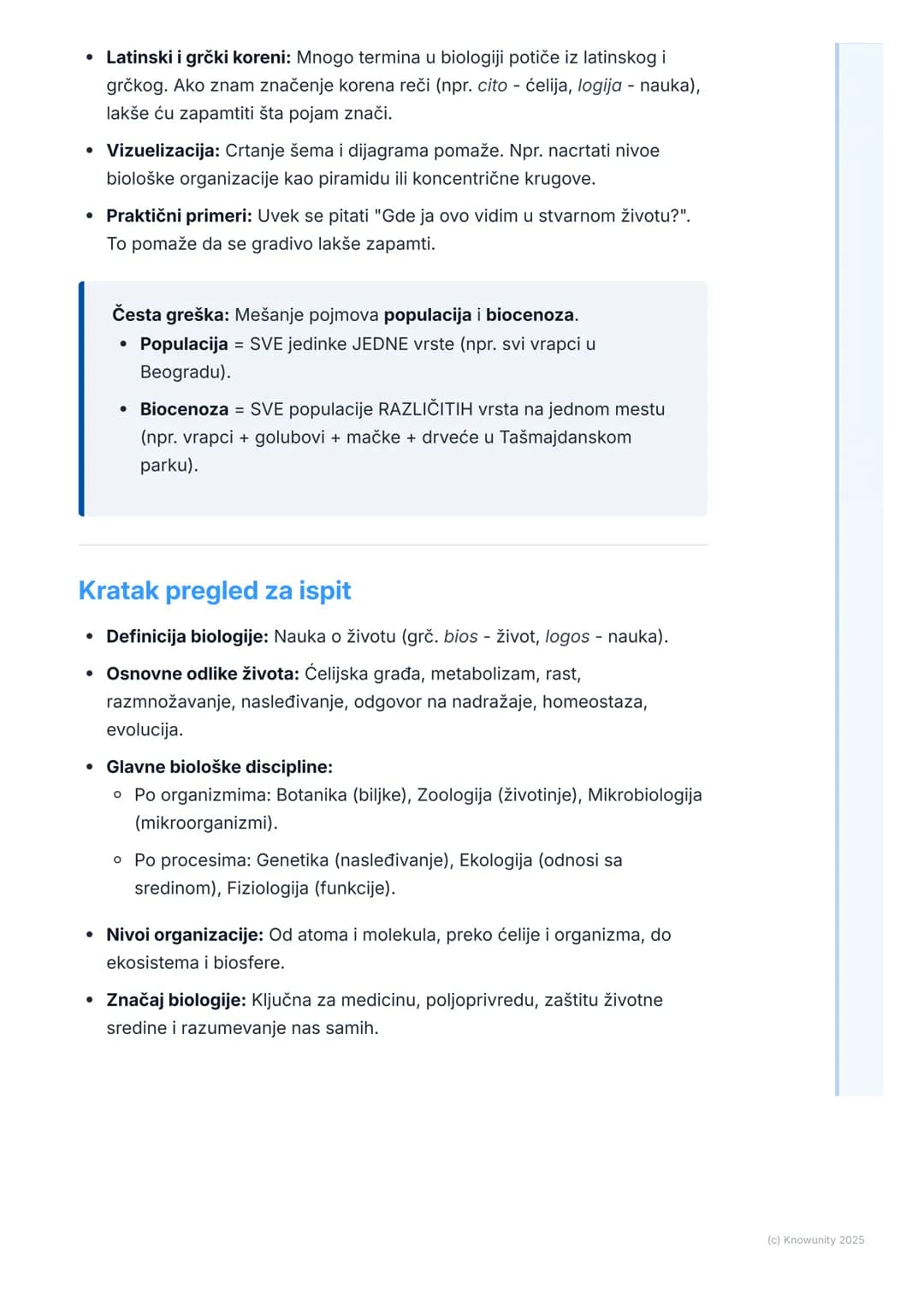 # Šta je biologija?

Šta je biologija?

Biologija je prirodna nauka koja proučava život i žive organizme. To uključuje
njihovu strukturu, fu