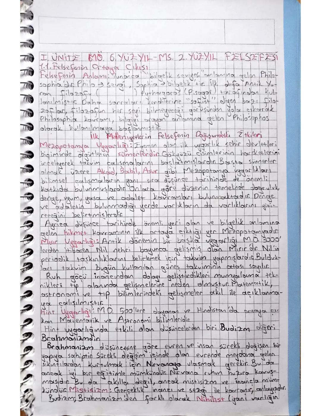 Felsefenin Ortaya Çıkışı 