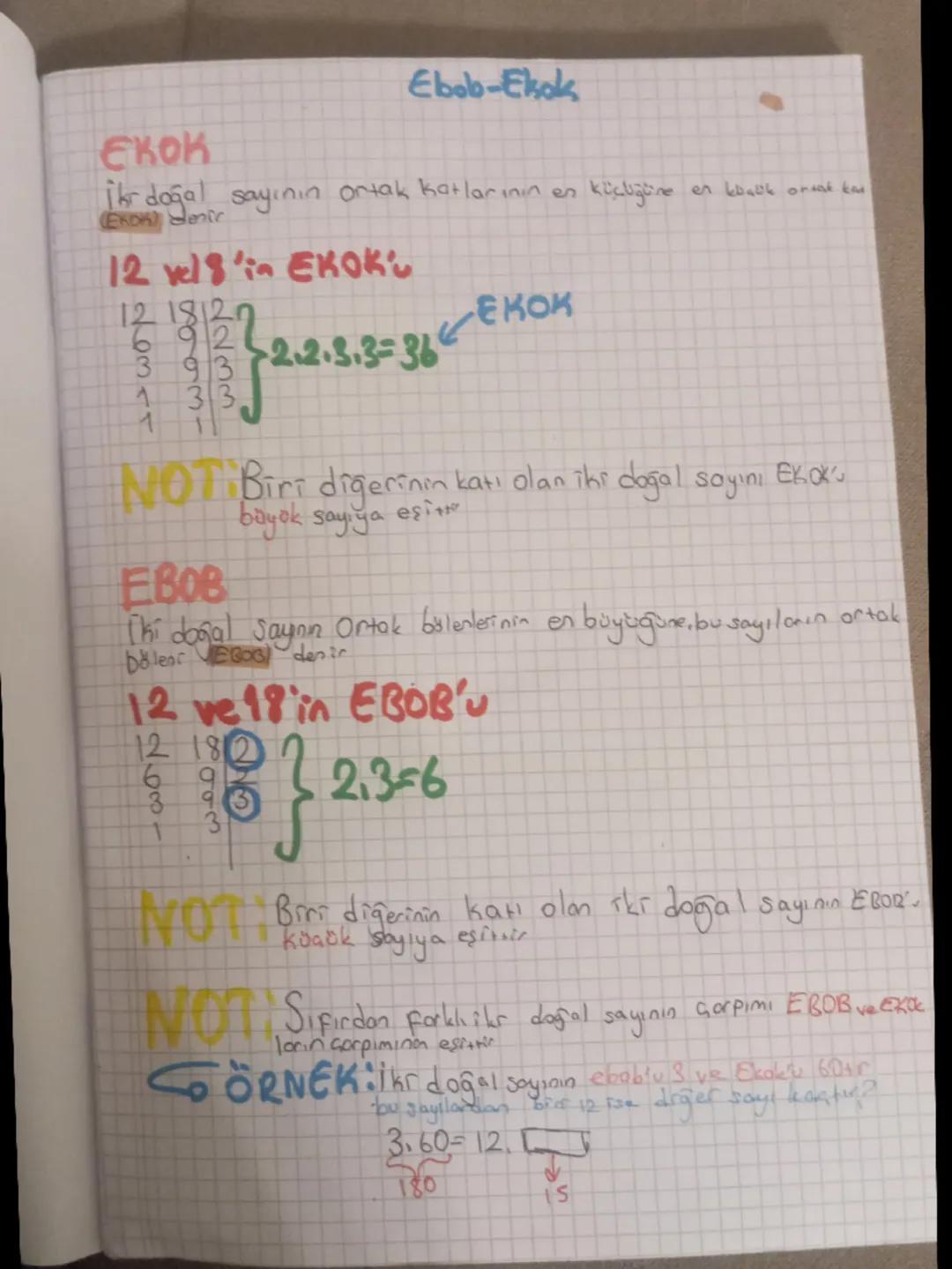 Ebob-Ekolk

EKOK
İkr doğal sayının ortak katlarının es küçliğüne en kback orat kai
(EKDK) denir

12 vels'in EKOK
12 1827
682
393
133

2.2.3.