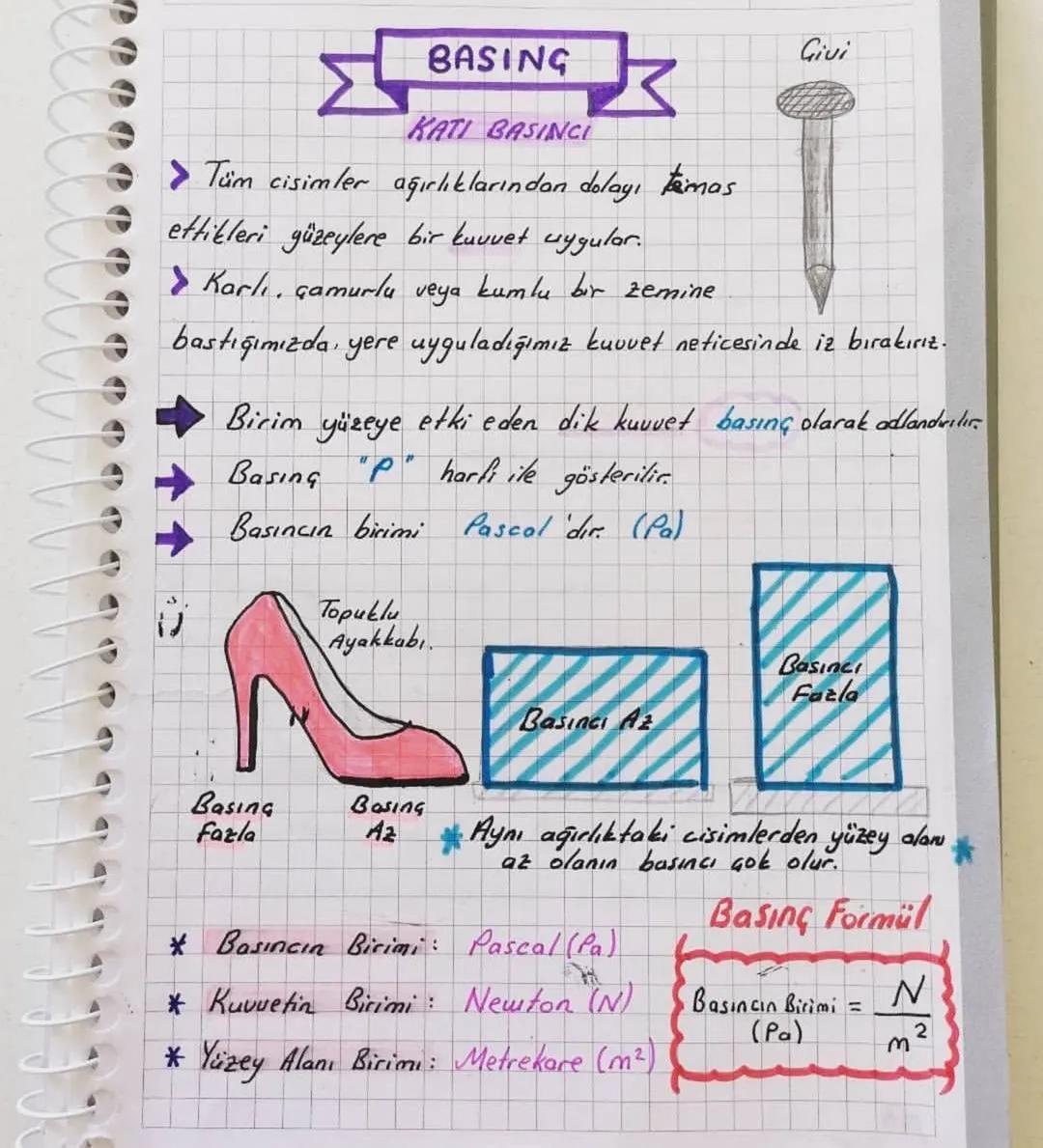 BASING
KATI BASINCI
› Tüm cisimler ağırlıklarından dolayı termas
ettikleri güzeylere bir kuvvet uygular.
> Karlı, çamurlu veya kumlu bir zem