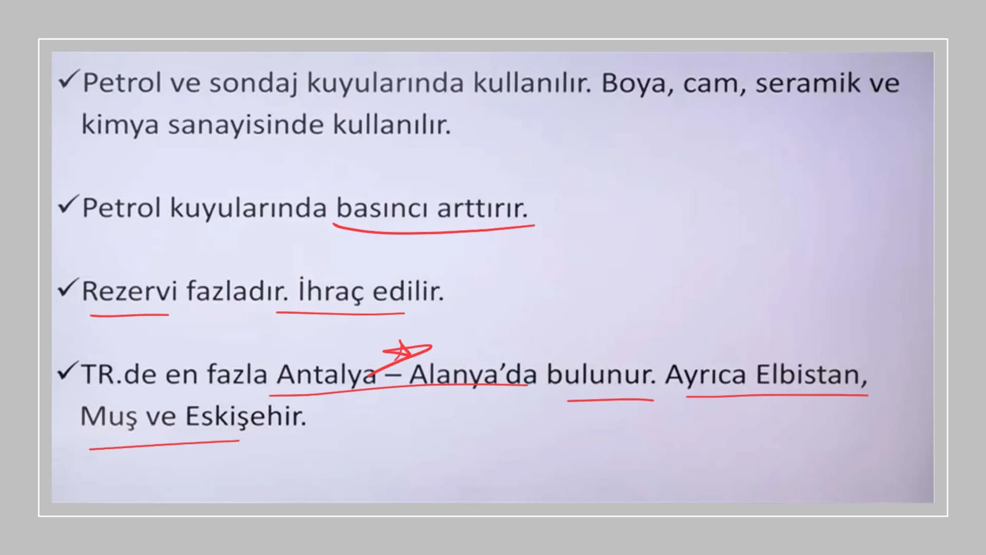 TÜRKİYE'DE MADEN,
ENERJİ KAYNAKLARI,
SANAYİ VE TİCARET Rezerv Madenin bulunduğu alan.
Tenör İşlenebilir maden
demir (hon)
Cevher(tuvenan): M