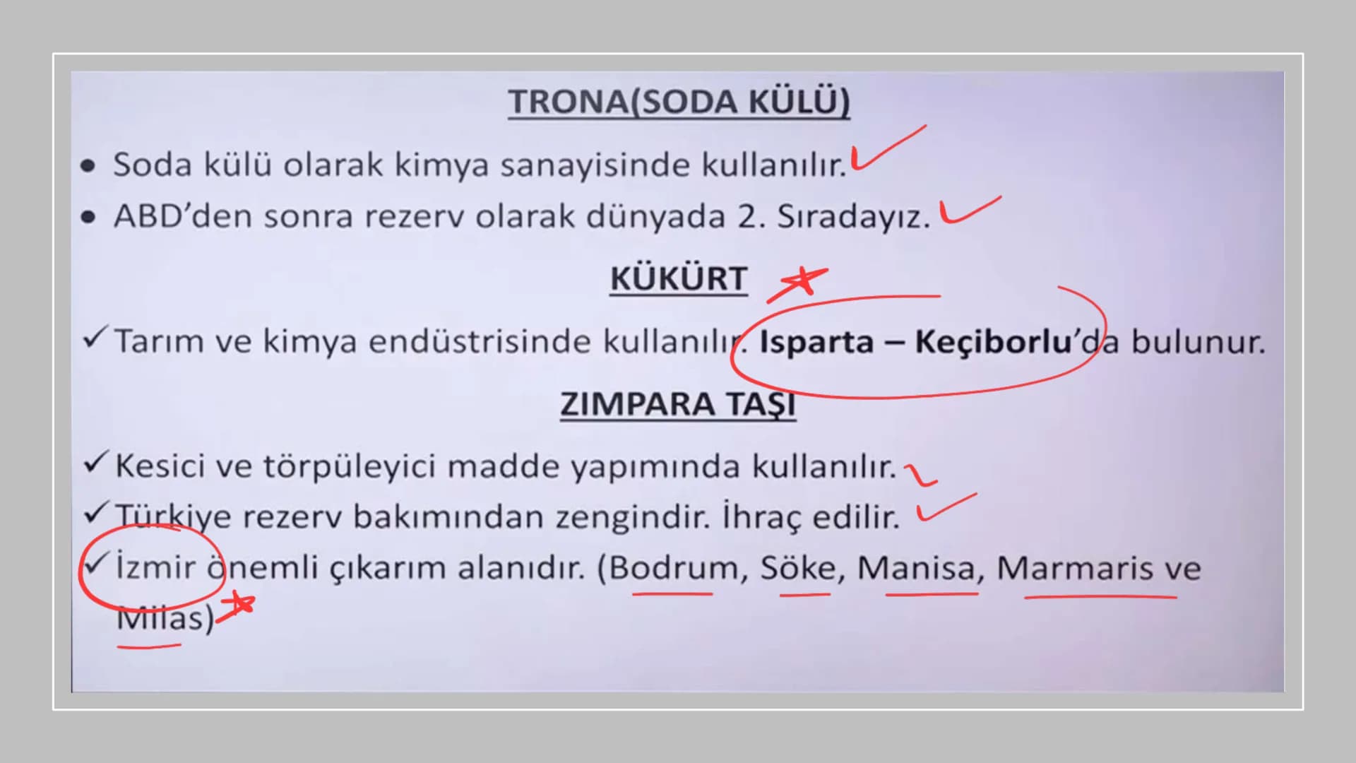 TÜRKİYE'DE MADEN,
ENERJİ KAYNAKLARI,
SANAYİ VE TİCARET Rezerv Madenin bulunduğu alan.
Tenör İşlenebilir maden
demir (hon)
Cevher(tuvenan): M