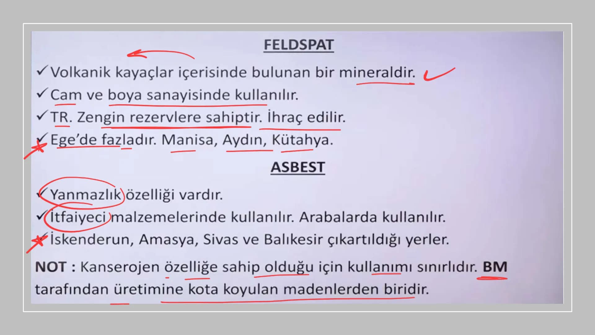 TÜRKİYE'DE MADEN,
ENERJİ KAYNAKLARI,
SANAYİ VE TİCARET Rezerv Madenin bulunduğu alan.
Tenör İşlenebilir maden
demir (hon)
Cevher(tuvenan): M