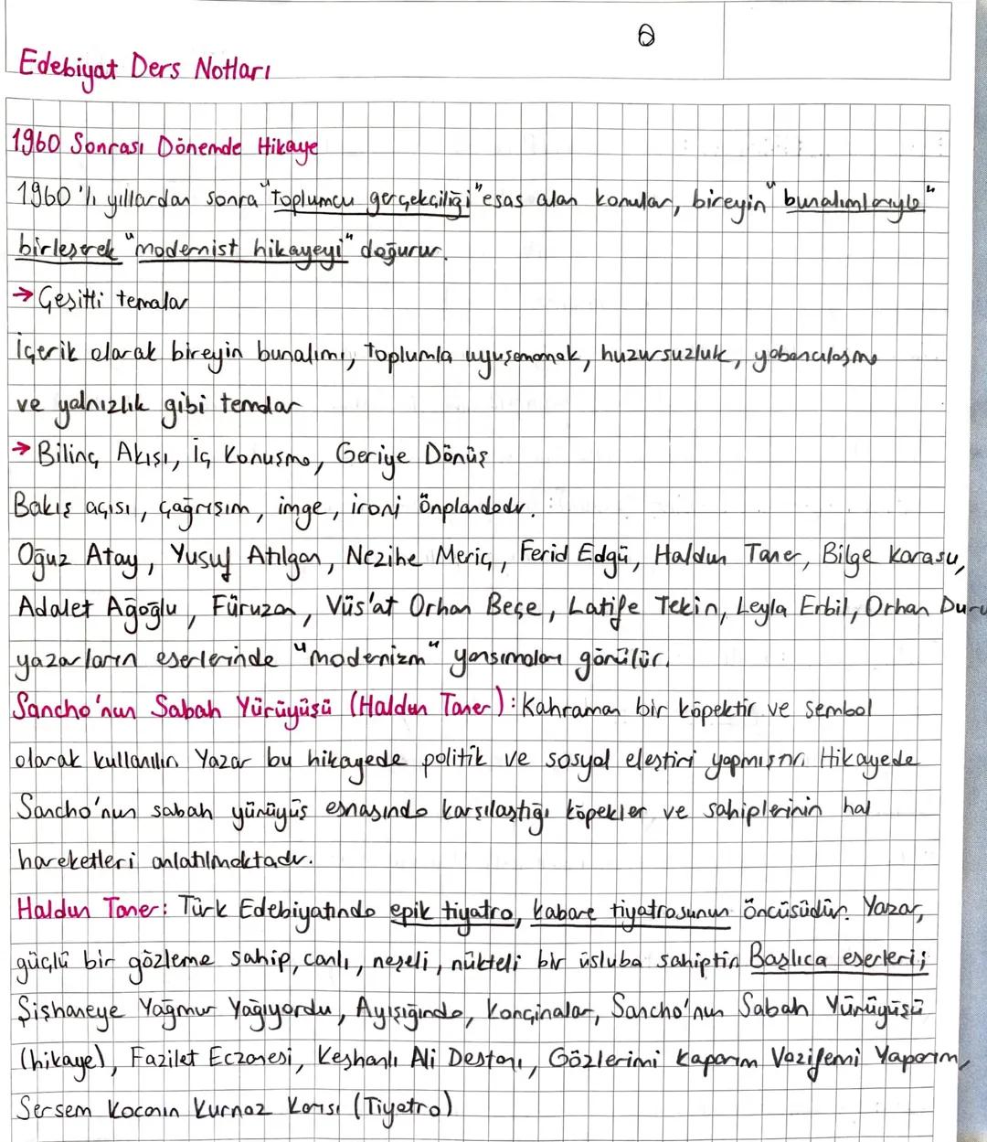 1960 Sonrası Dönemde Modern Hikaye Anlayışı