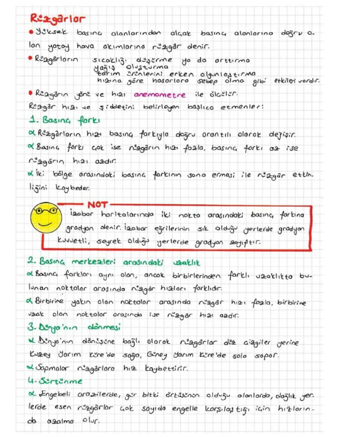 9. SINIF COĞRAFYA RÜZGARLAR