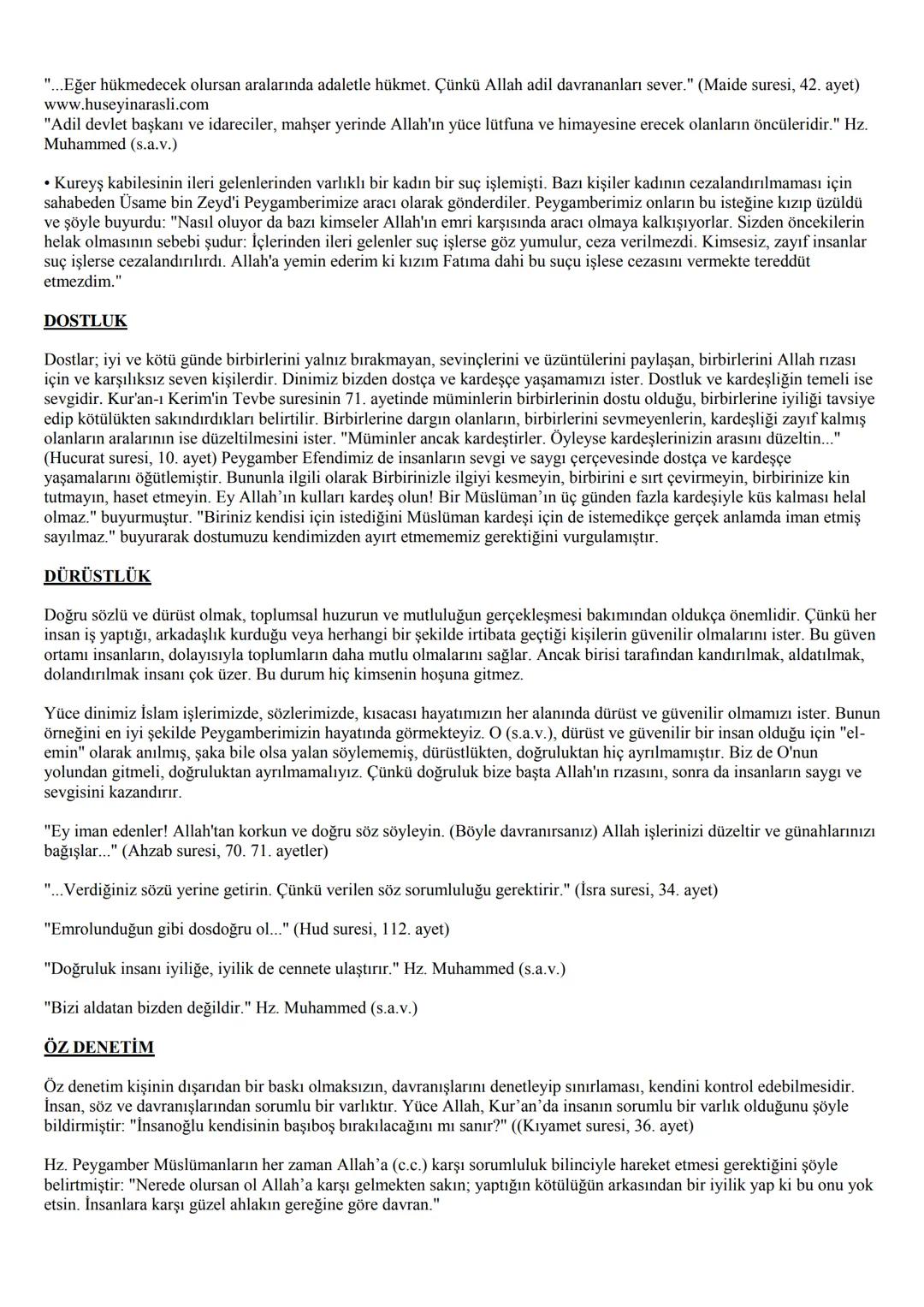 7. SINIF
DİN KÜLTÜRÜ VE AHLAK BİLGİSİ
DERS NOTLARI
1. ÜNİTE : MELEK VE AHİRET İNANCI
Görülen ve Görülemeyen Varlıklar
• Varlıklar alemi, göz