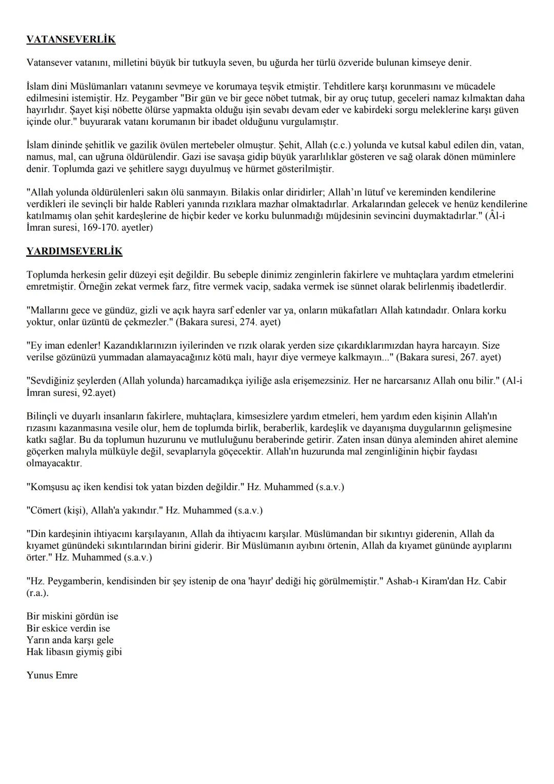 7. SINIF
DİN KÜLTÜRÜ VE AHLAK BİLGİSİ
DERS NOTLARI
1. ÜNİTE : MELEK VE AHİRET İNANCI
Görülen ve Görülemeyen Varlıklar
• Varlıklar alemi, göz