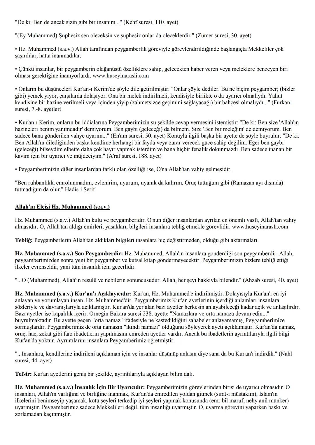 7. SINIF
DİN KÜLTÜRÜ VE AHLAK BİLGİSİ
DERS NOTLARI
1. ÜNİTE : MELEK VE AHİRET İNANCI
Görülen ve Görülemeyen Varlıklar
• Varlıklar alemi, göz