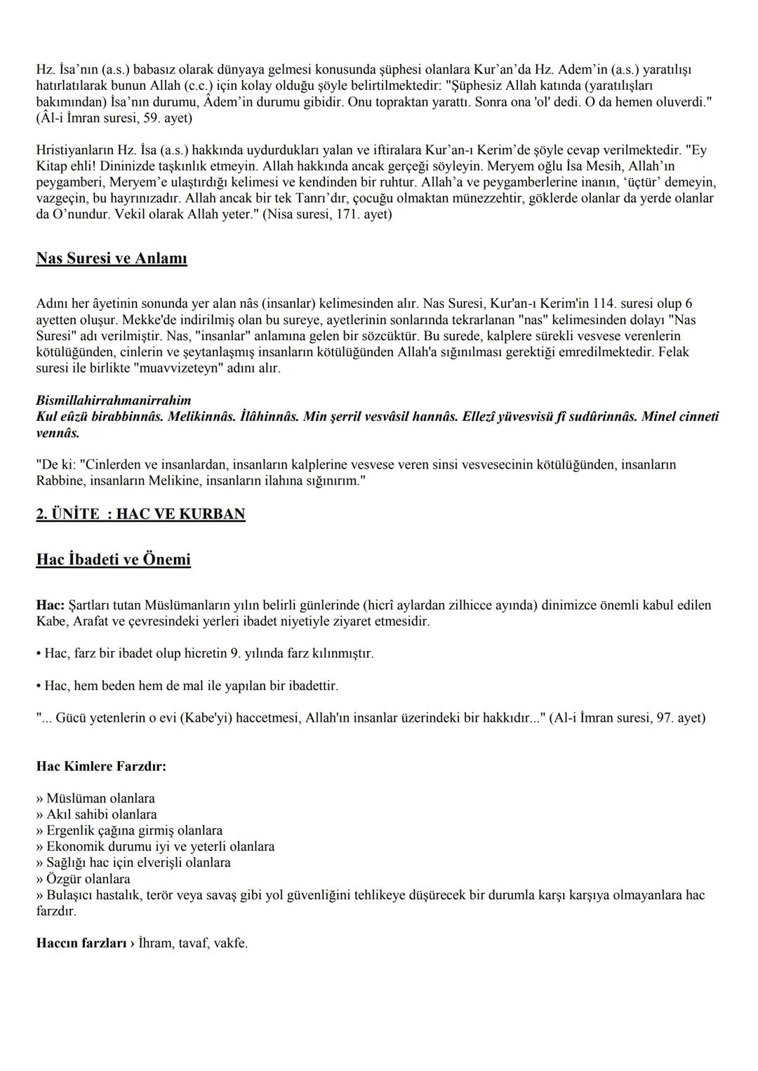 7. SINIF
DİN KÜLTÜRÜ VE AHLAK BİLGİSİ
DERS NOTLARI
1. ÜNİTE : MELEK VE AHİRET İNANCI
Görülen ve Görülemeyen Varlıklar
• Varlıklar alemi, göz