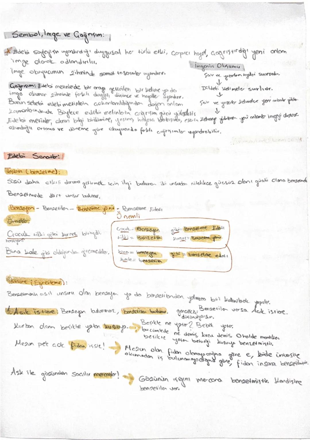 # Sembol, Imge ve Gağışım:

*Adel soyleyian uyandırdığı duygusal her türlü etki, Corpıcı hayall, çağrıştırdığı yeni onlom
imge odorok adland