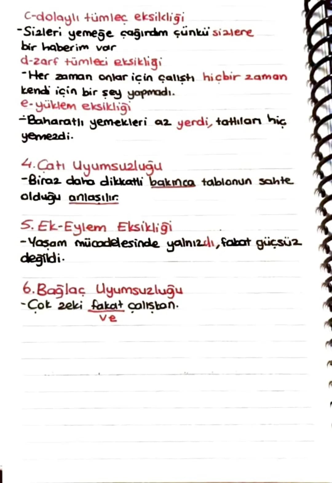 Anlatım Bozuklukları
Anlama Dayalı
1-Gereksiz Sözcük ve Ek Kullanımı.
2- Yanlış Anlamda Sözcük Kullanımı
3-Celişen saacüklerin bir arada kul