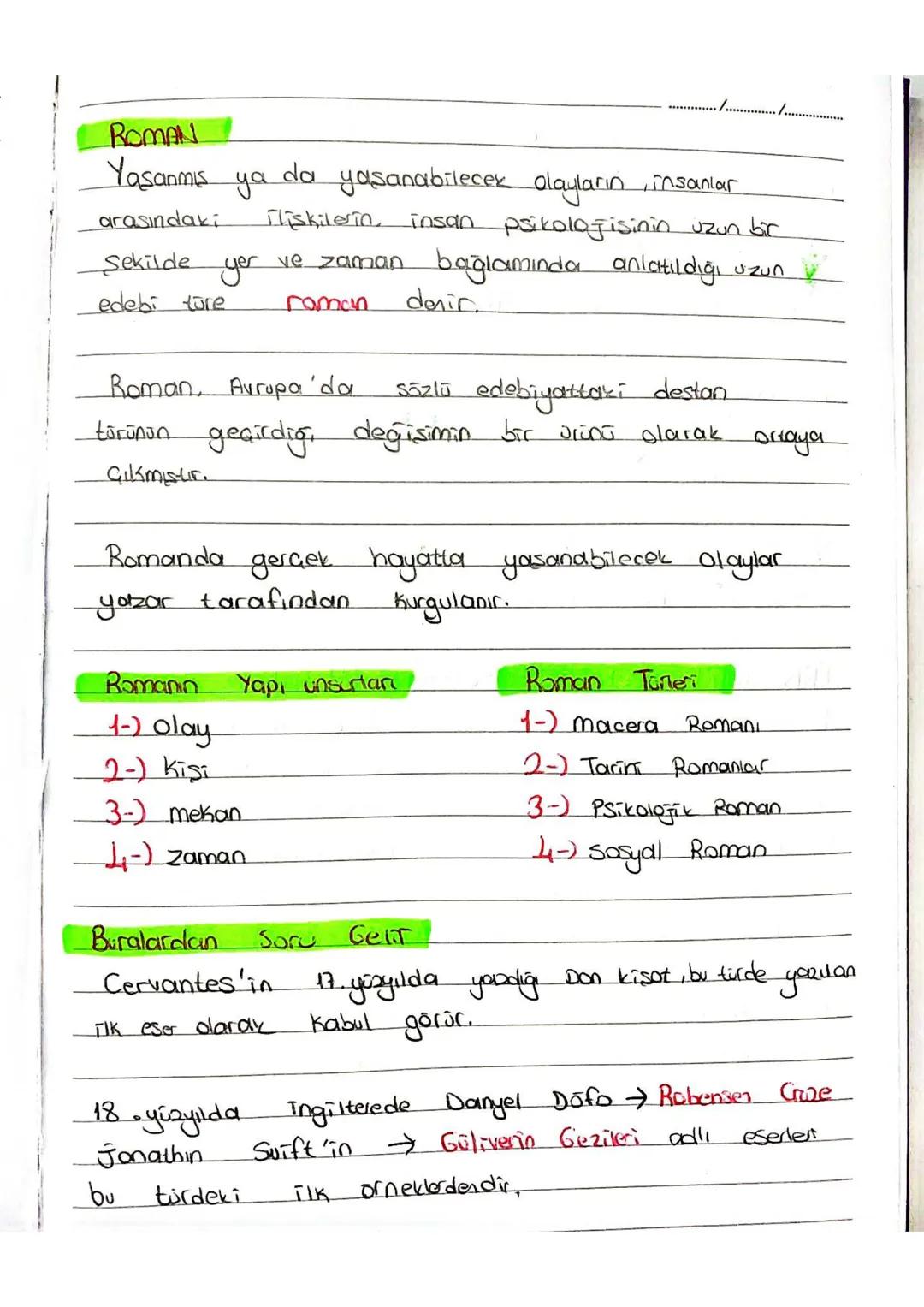 -Romanlar 19. yüzyıda romantizm ve realizm akımlarının
Katkısıyla kendine has Ozellikler Kazanmıştır.

Batı edebiyatlarında ön plana çıkan r