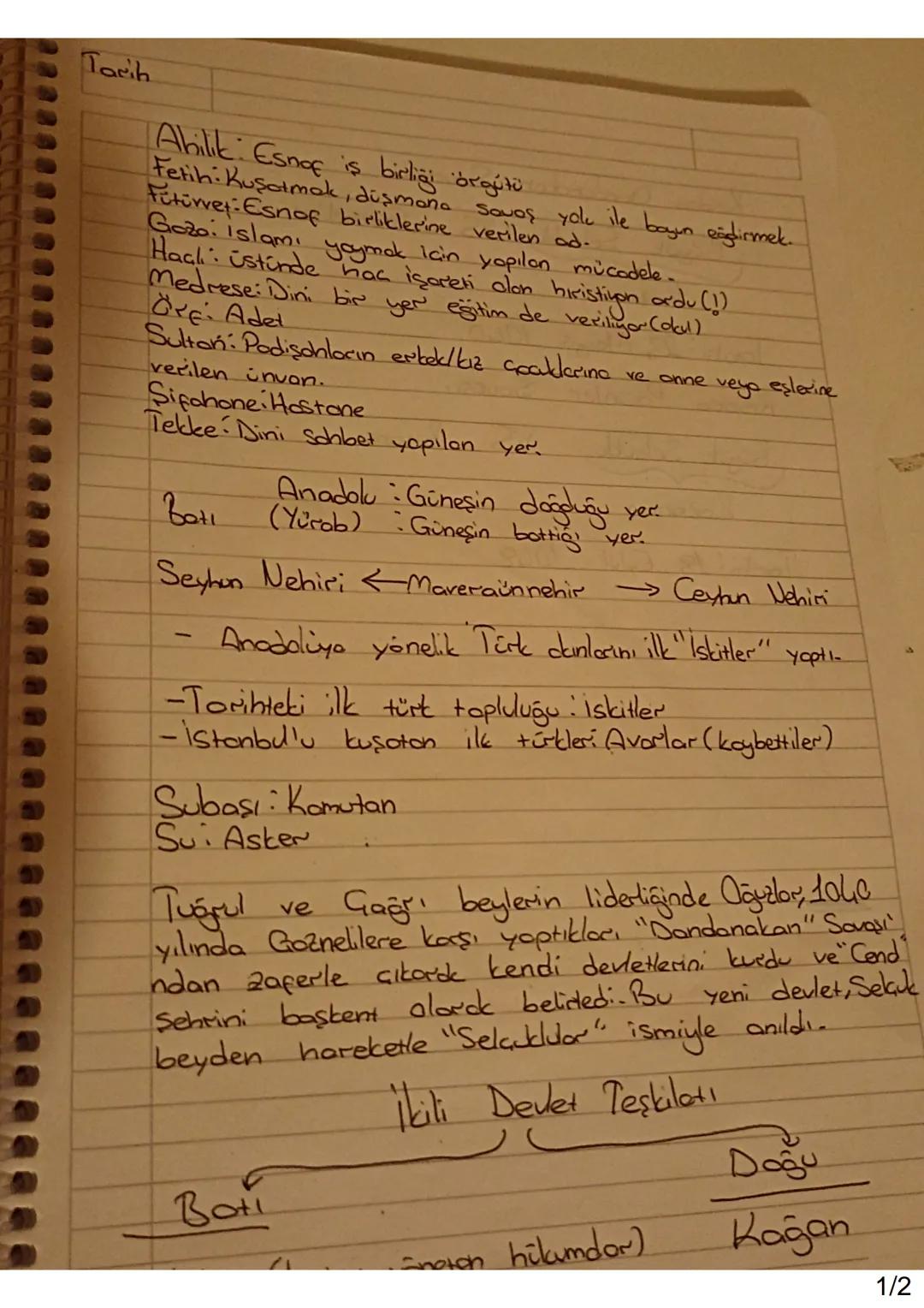 10. SINIF TARİH BAŞLANGIÇ