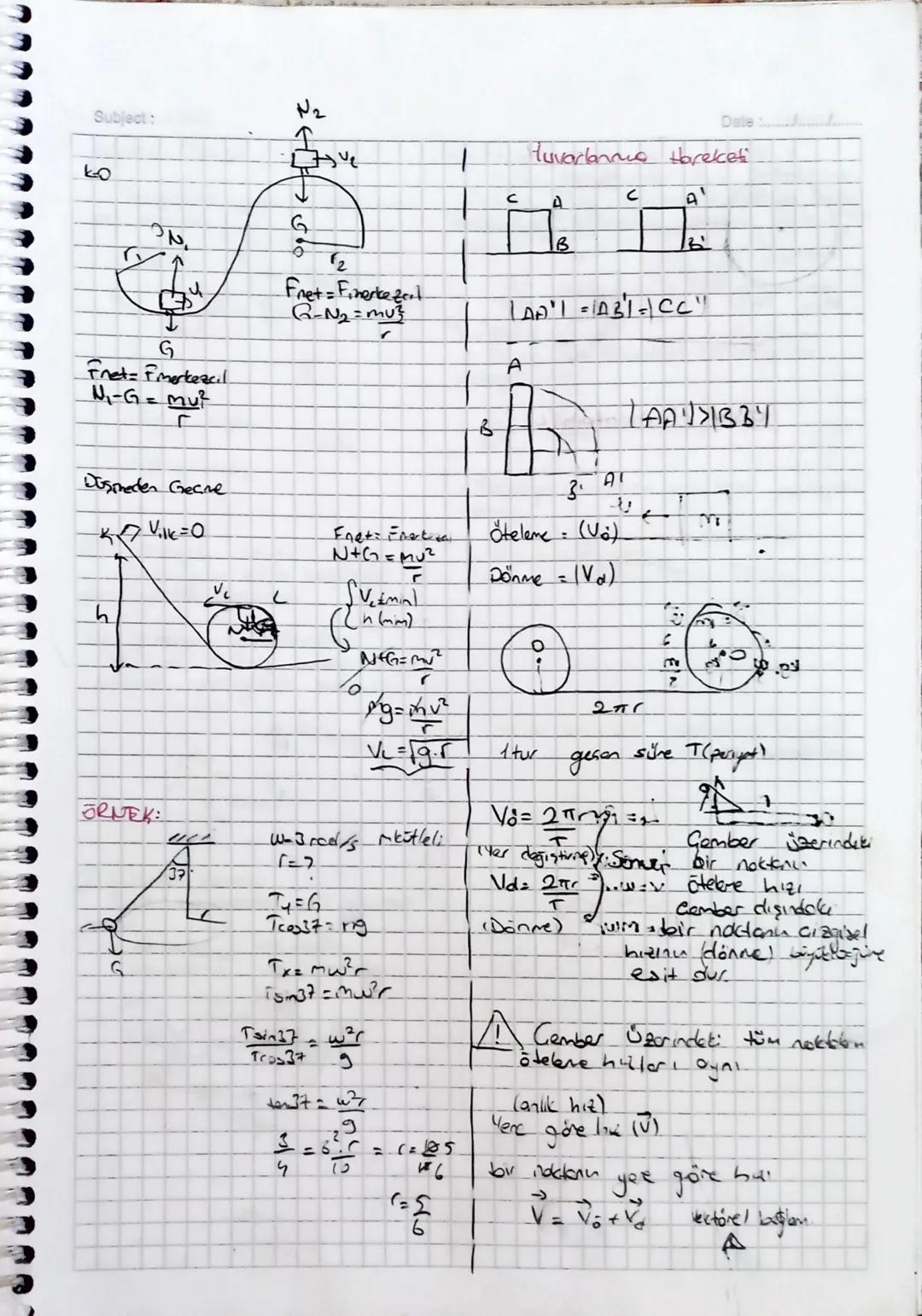 Subject: Fizik
Düzgin Cembersel Hareket
Hızın büyüklüğü değişmiyor.
H1Z degisiyer, iumeli
vektörel
La vektör
I
0
2
! Agisol hız: (w)
1
1
bri