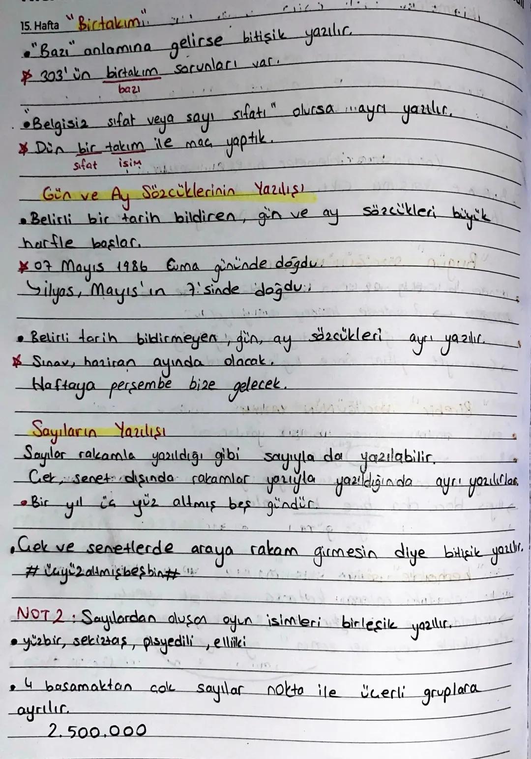 15. Hafta
ikilemeler
• Daima ayrı yazılır.
Aralarına noktalama işareti gelmez.
Yapım eki
veya
cekim eki
alabilir.
oluşum bakımından farklılı