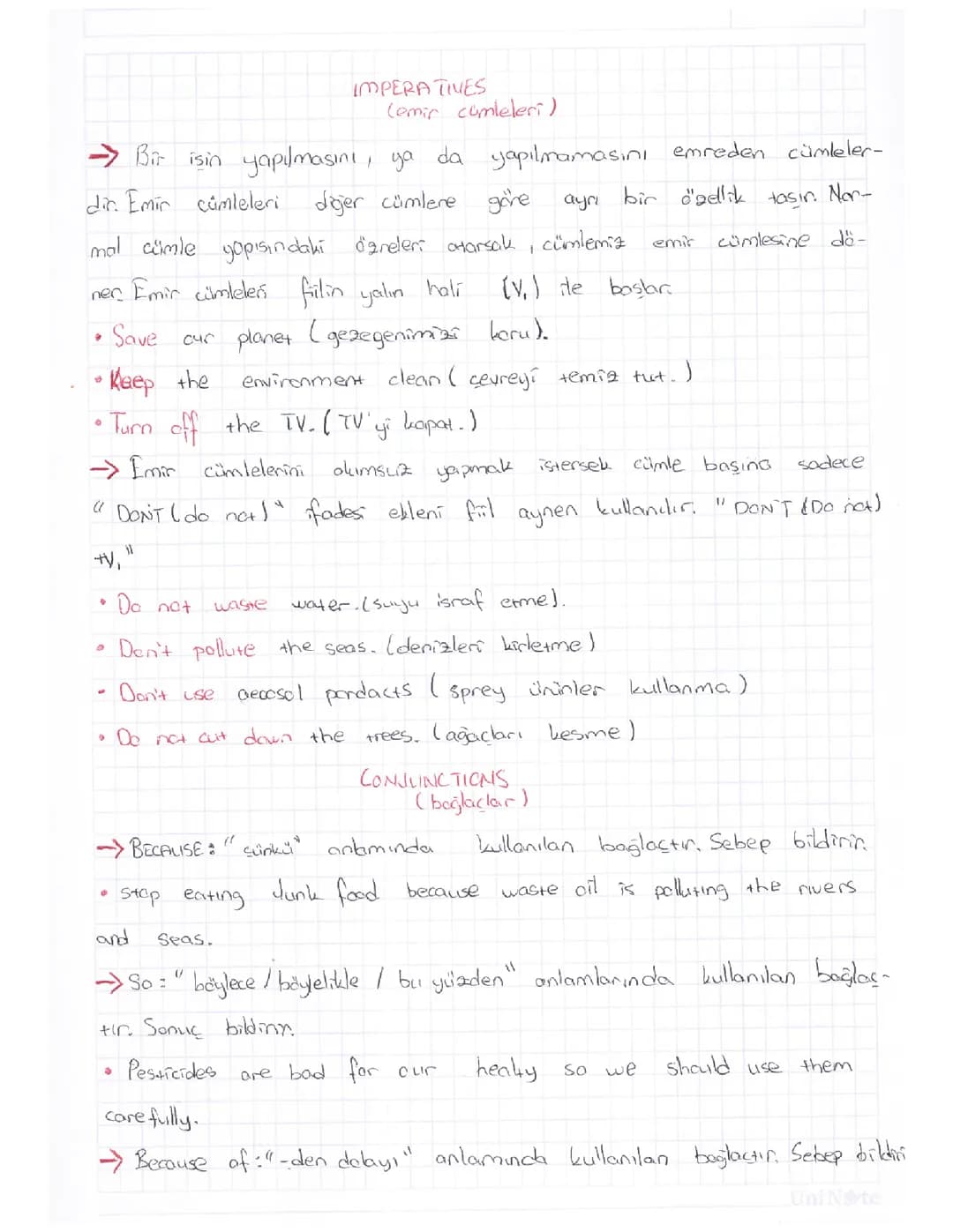 7. Sınıf İngilizce: Emir Cümleleri ve Bağlaçlar Konu Anlatımı