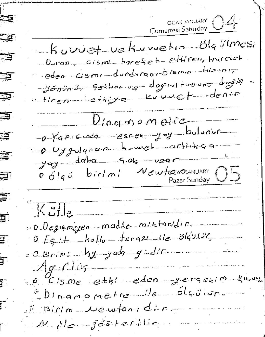 5. Sınıf Fen Bilimleri: Kütle ve Ağırlık Konusu
